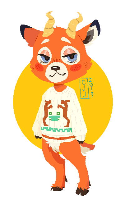 deerteethcentral: beau!! (done in mspaint) 