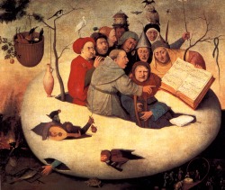 yeaverily:  &ldquo;The Concert in the Egg&rdquo; by Hieronymus Bosch, 1475-1480