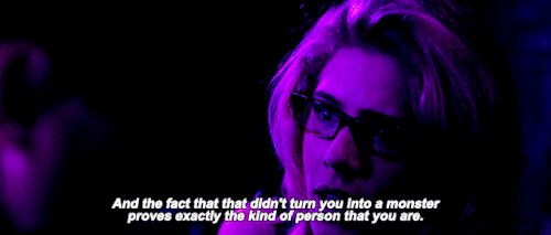 oliverxfelicity:Chase tortured you for a week. You’re the toughest person I know, but anyone would h