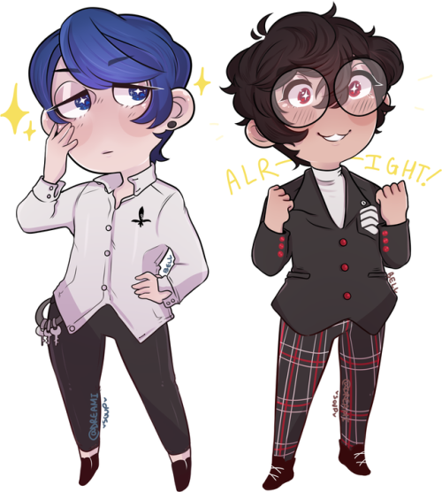 dreamisoup: sudden urge to draw shukita in my old chibi style