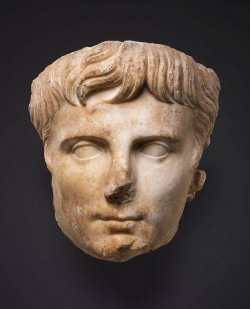 theancientwayoflife:~ Marble portrait of the emperor Augustus.Period: Early Imperial, Julio-Claudian