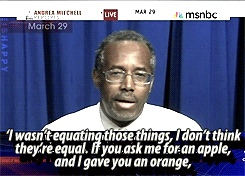 driftinglikepollen:  dynastylnoire:  apaullo95:  shmurdasheblogged:  beeishappy:  TDS | 2013.04.03  the neurosurgeon looks scarily like Ben Carson and I hope it isnt him.  It is. The man became a Conservative spokesman/presidential candidate hopeful years