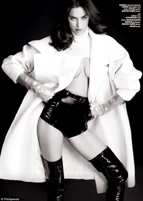 Irina Shayk for 7 Hollywood Magazine Fantasy Issue 2013Over-the-knee boots by Céline