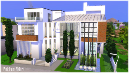 Précieuse NatureModern home No CC, playtested and fully furnished. Move objects must be activ