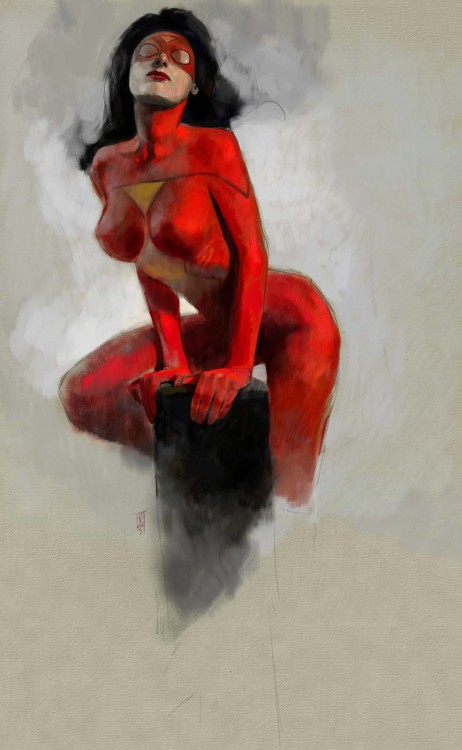 brudesworld:  Spider Woman by Alex Maleev 