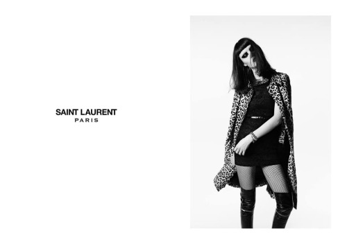 Saint Laurent. Ad campaign FW1516Creative Director: Hedi SlimanePhotos: Hedi SlimaneModel: Katy Dron