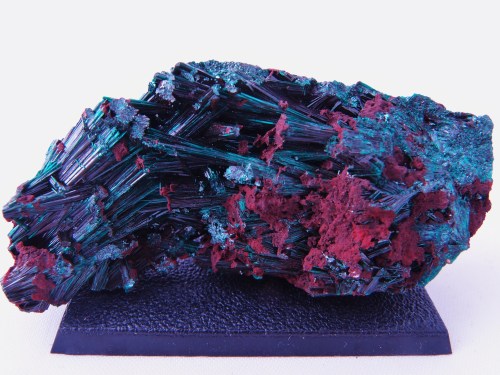 jamiesminerals:Atacamite Cu2Cl(OH)3Western AustraliaA cluster of dark green prismatic crystals withi