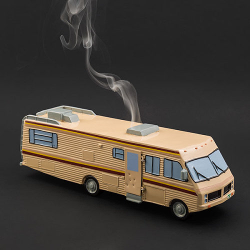 This Breaking Bad Incense Burner from ThinkGeek burns cone incense, not meth. If only there were som