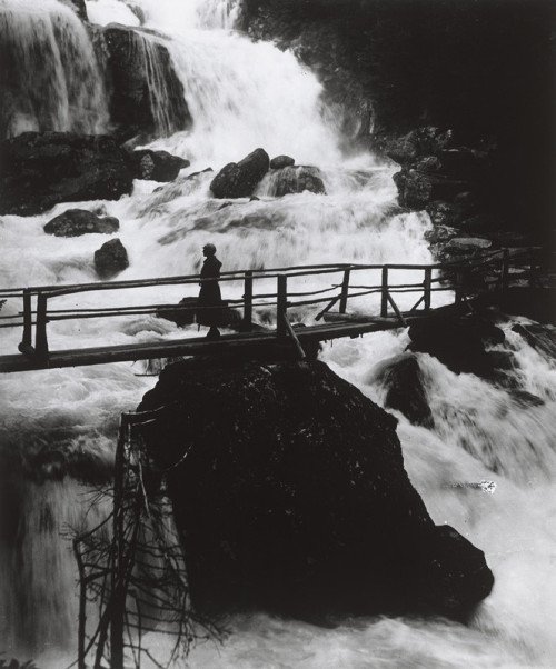 leregretdestempspasses:Studený Potok waterfalls after heavy spring rains, High Tatras, Slovakia 1930 (Karel Plicka)