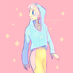 peerpressureart:  Pearl in this cute sweater.