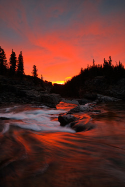 wowtastic-nature:  Elbow Falls by  Bin Dong