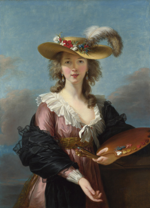 princess-viola: Self Portrait in a Straw Hat by Élisabeth Vigée Le Brun (after 17