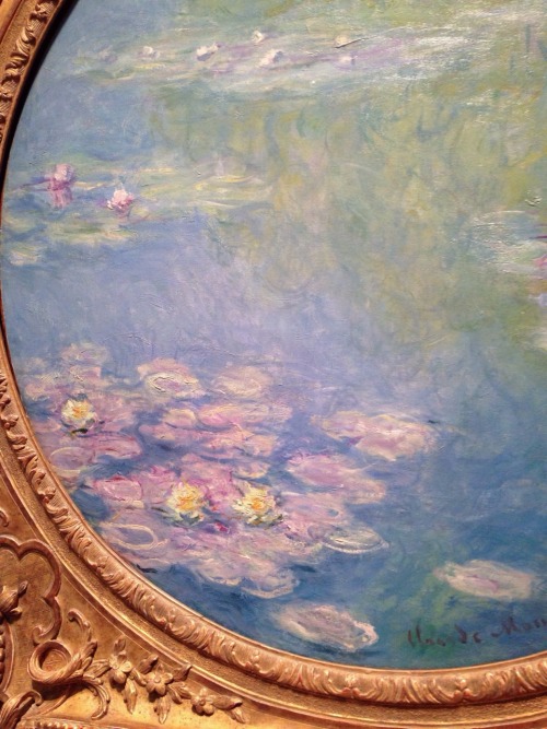 winepaint:stared at monet’s Water Lilies for a while today
