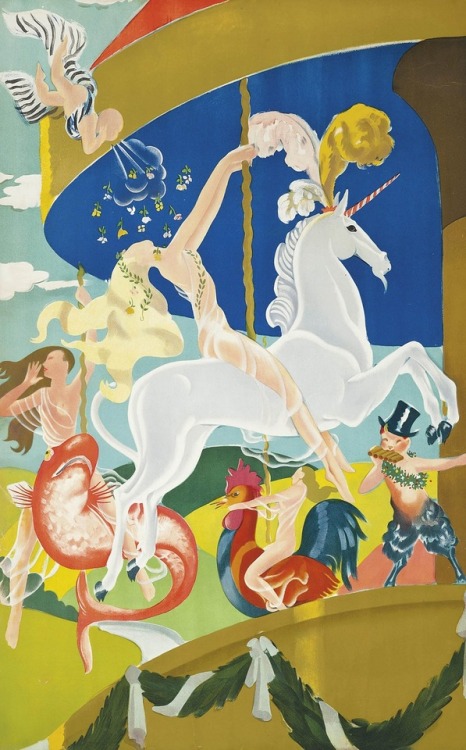 Merry-go-round, by Anna Katrina Zinkeisen, 1935