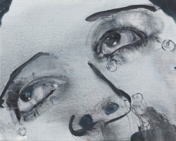 thunderstruck9: Marlene Dumas (South African/Dutch, b. 1953), Glass Tears (for Man Ray), 2008. Oil on canvas, 40 x 50 cm.