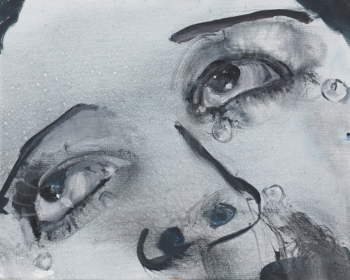 thunderstruck9:Marlene Dumas (South African/Dutch, b. 1953), Glass Tears (for Man Ray), 2008. Oil on