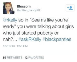 geekscoutcookies:  djdeelamont:  Lol once again #BlackTwitter strikes again in the form of self inflicting wound @rkelly #AskKelly  Baba drake murdered me