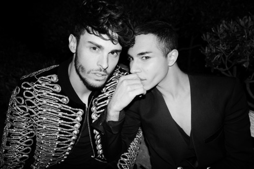 Baptiste Giabiconi + Olivier Rousteing 1am Cannes 2016