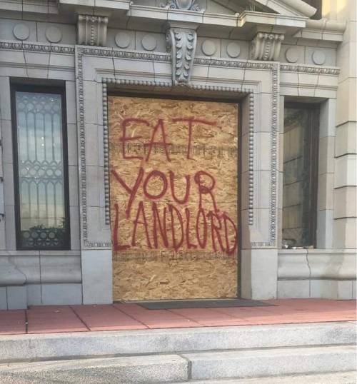 ‘Eat your Landlord’ Seen in Missoula, Montana