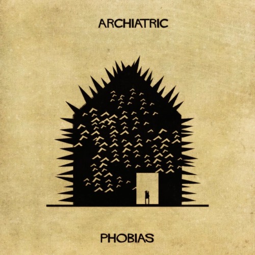 Using Architecture To Explain 16 Mental Illnesses And Disorders. Archiatric by Federico Babina.