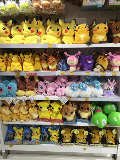 zombiemiki:All-Star plush (excluding Epurr) at the Mega Tokyo Pokemon Center