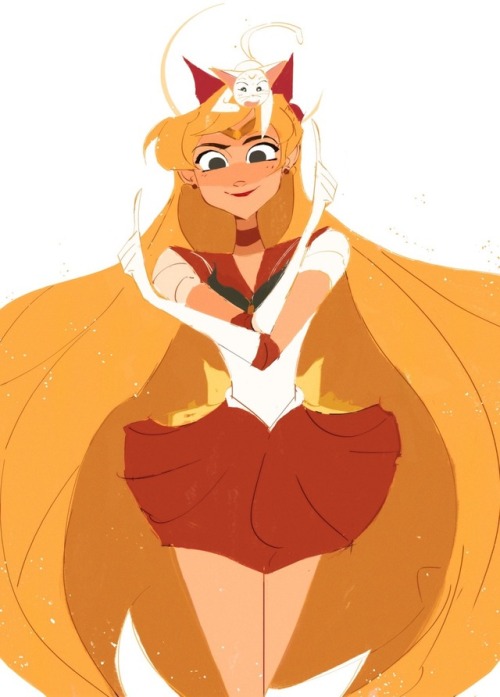 sailor venus and artemis are such a cute duo!!!✨✨