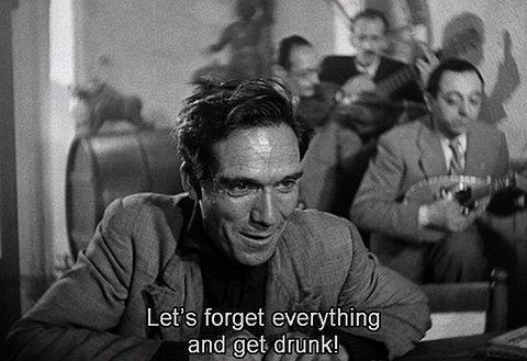 hqlines:  Let’s forget everything and get drunk!