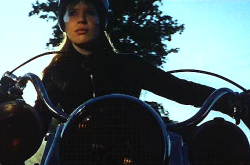 dialnfornoir:The Girl on a Motorcycle (1968)