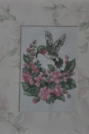 Bird Cross Stitch - A small project, only did the bird part rest of the project was done by my mother-in-law.