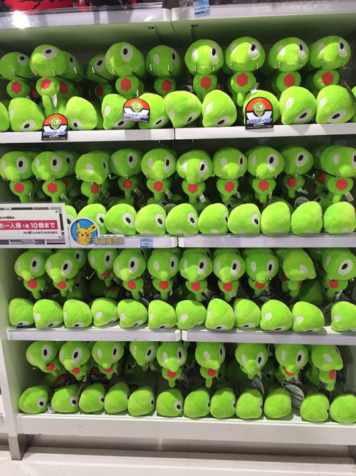 zombiemiki:Zygarde Core plush at the Mega Tokyo Pokemon Center