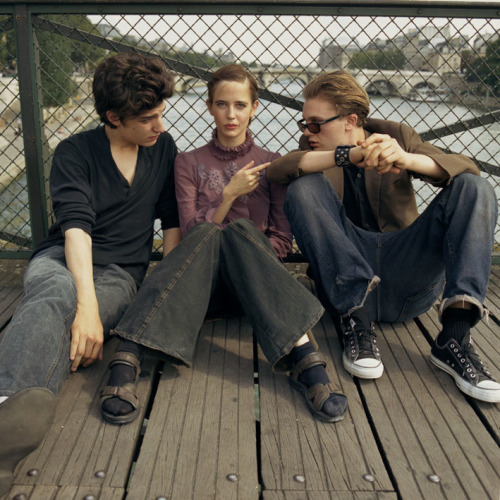 Louis Garrel, Eva Green and Michael Pitt by Hadrien Redouin / 2002 