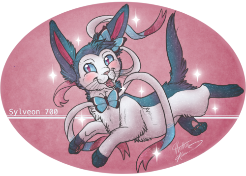 pikanumber:   Sylveon 700 - Pika Number Challenge!   Beware the sparkly kitty dragon-