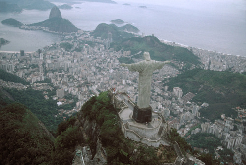 africansouljah:  A. AbbasBRAZIL. Rio de Janeiro. 1996. Jesus on Corcovado, dominating the city. 