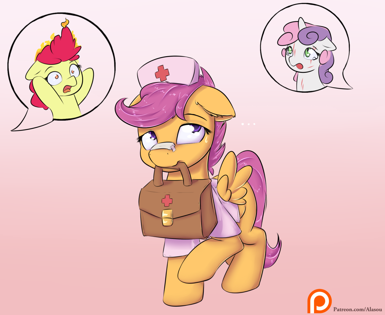 alasou:  I do believe, at some point, one of them will have their cutiemark in bandaging