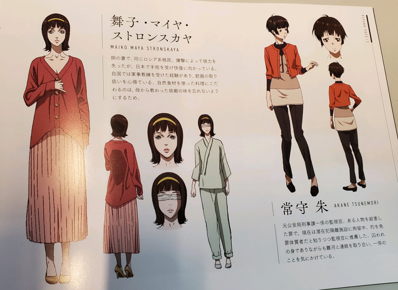 Pp Daily Psycho Pass 3 Booklet Character Profiles Pp Daily Psycho Pass 3 Booklet Character Profiles