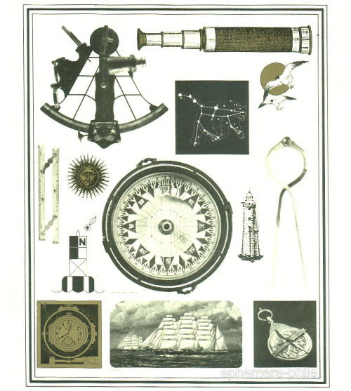 ephemera-phile:From cover of Nautical Notes: A Primer on Boat Handling and Navigation, publ. by Inam