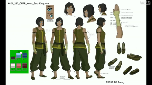 korranews:  Korra’s design evolution in Book 4. 