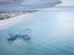 Hogpig:  Nov. 4, 2012. In Seaside Heights, N.j., The Jet Star Roller Coaster At Casino