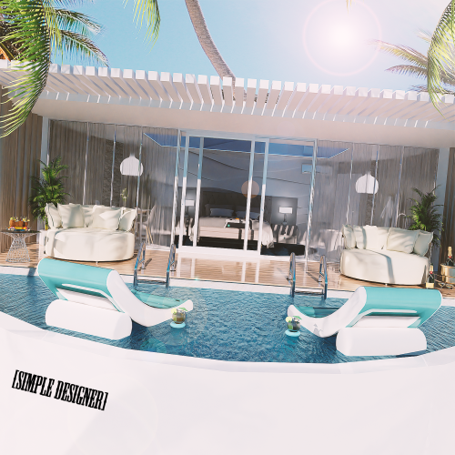 simpledesigner:[SD] *Exclusive* Maldives Bedroom* Blender Scene (Not in Game)* Eevee and Cycles* E