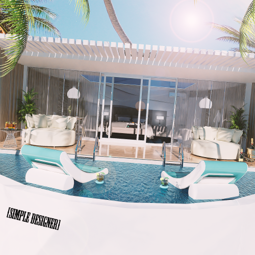 simpledesigner: [SD] *Exclusive* Maldives Bedroom* Blender Scene (Not in Game)* Eevee and Cycles* E