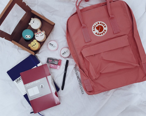 therobotstudies:  Pink kanken + stationery haul + macarons. Visited Flower Dome   (*Click on the ima