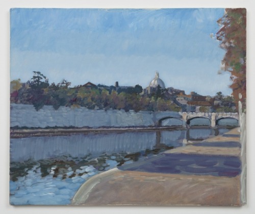 Untitled , View from the Ponte Sisto, Rome   -    Paul Thek , c.1973.American, 1933-1988oil on canva