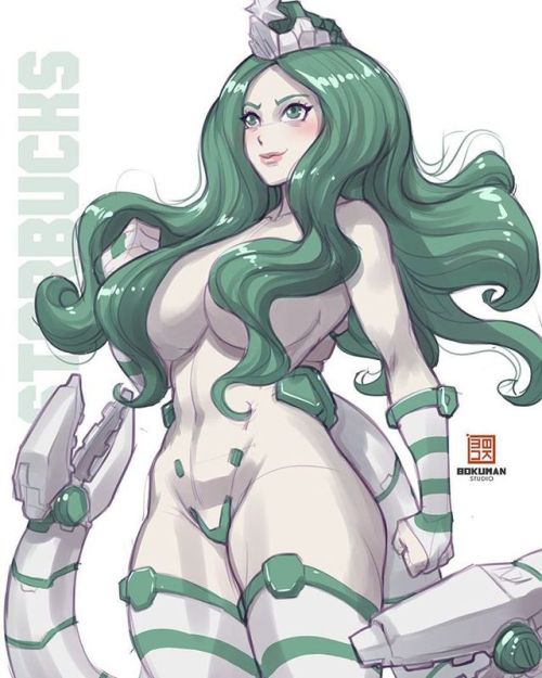 ninsegado91: bokuman:  will be fun a fighter game with those characters :P  #starbucks #wendys #fight #sketch #art  Yea 