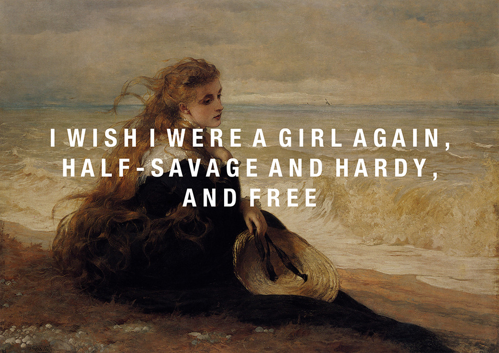 marianhalcombes: George Elgar Hicks, On the Seashore (1879) | Emily Brontë, Wuthering