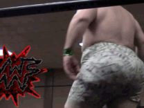 thesuperbootyman: bigbuttmen: One THICK ASS Wrestler I wanna fuck him