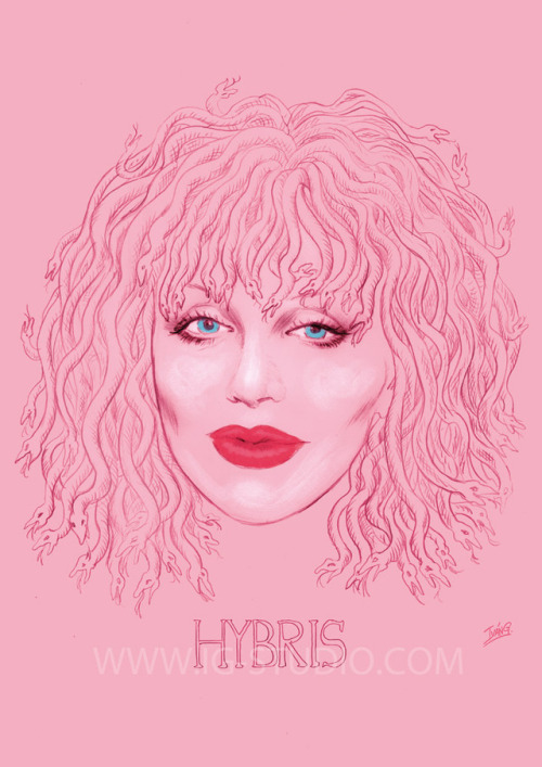 ivangarciaillustration: Hibrys Courtney Love (new signed prints) © Iván Garc&iacut