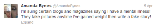 marapetsrules:  DONT SAY ANYTHING BAD ABOUT AMANDA BYNES EVER OR SHE WILL SUE YOU ITS PROBABLY TOO LATE FOR ME BUT SAVE YOURSELVES 