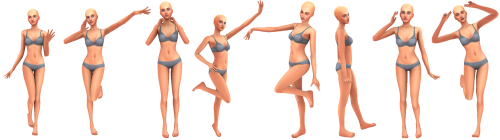Something Wicked Sims  - Caramelldansen PosesA set of cute anime-inspired poses requested by @simbie