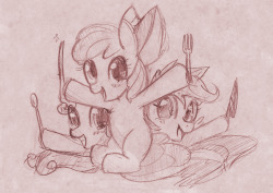 CMC and Stallions!!! Some doodle I did at