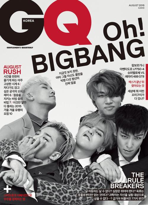 BIGBANG - Magazine「GQ KOREA」August 2015 Issue_COVER + Pictorial Photos